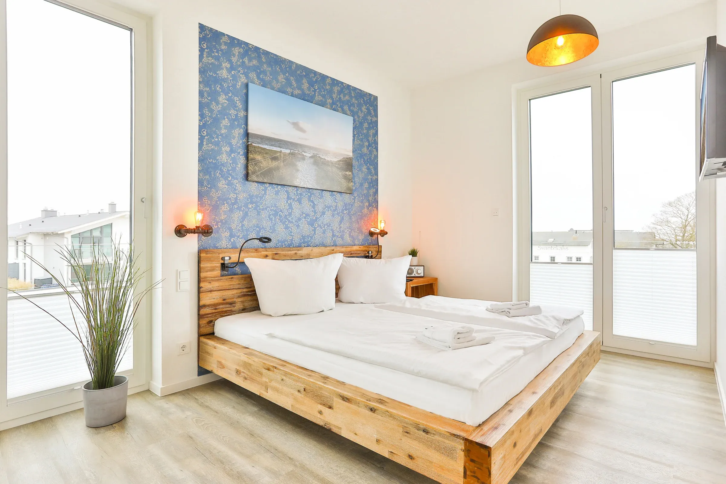 Chambre avec lit double