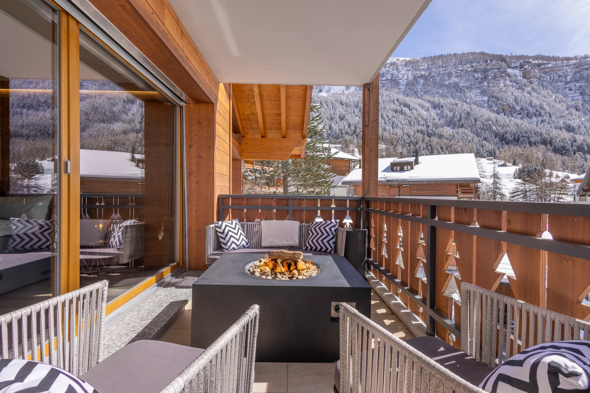 Sièges sur le balcon